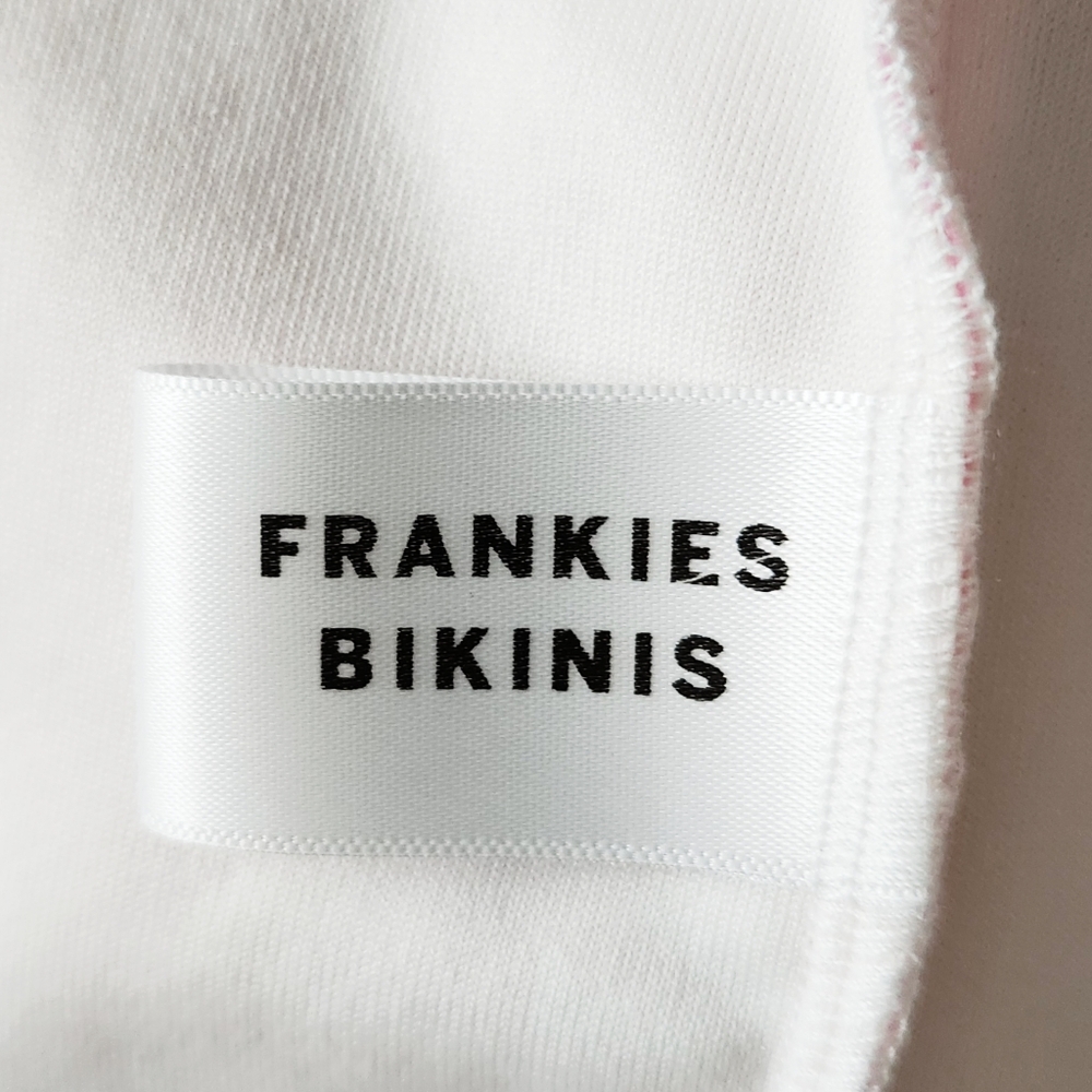 Frankies Bikinis Nicky Terry High Neck Pink Tie Dye Cutout Midi Dress Size XL - Picture 9 of 11